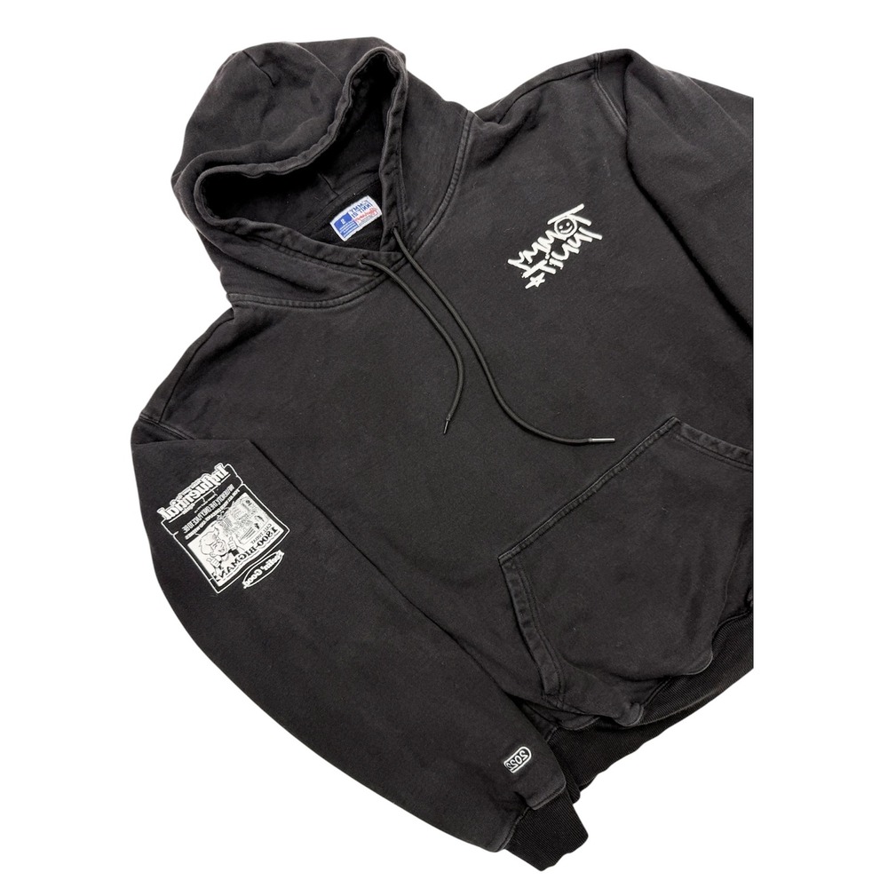 TommyInnit Influential Again Hoodie Mens Small Black Graphic 1-800-BIGMAN 2022